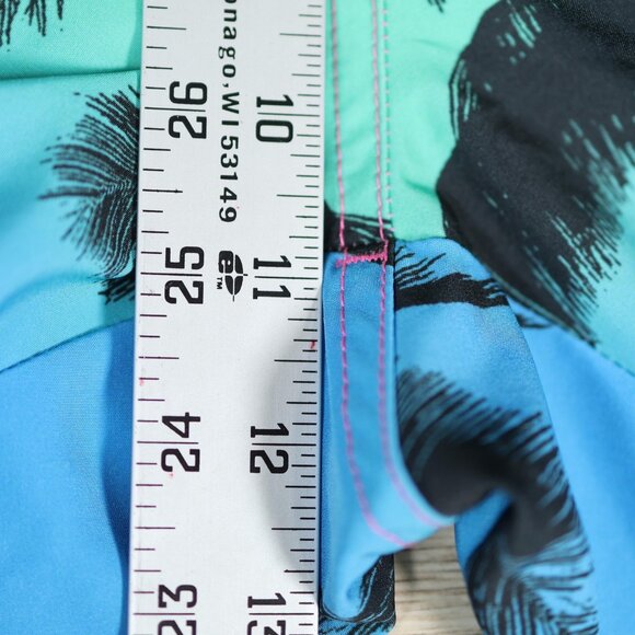 Chubbies Swim Trunks Shorts Mens Size Medium Pink Blue Palm Tree Ombre Quick Dry - Picture 7 of 10